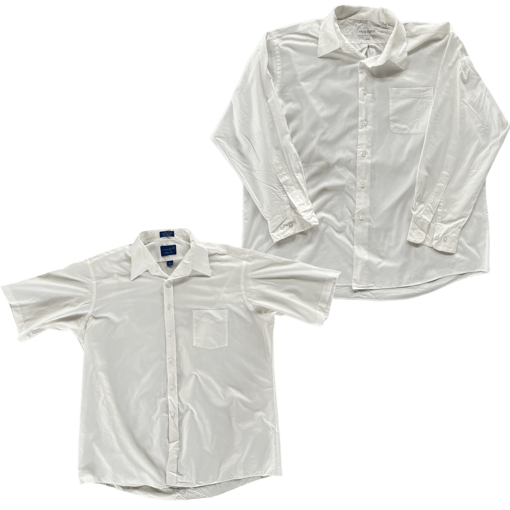 Collection of MEN'S WHITE COTTON SHIRT in a gallery layout